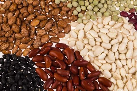 Assorted beans Stock Photos