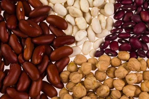 Assorted beans Foto stock