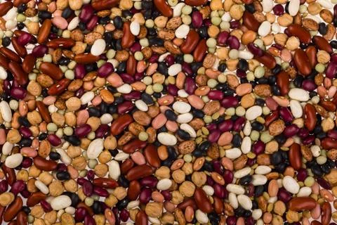 Assorted beans Stock Photos