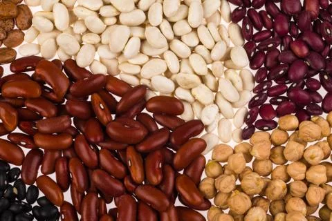 Assorted beans Stock Photos