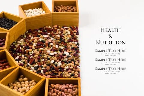 Assorted beans Foto stock