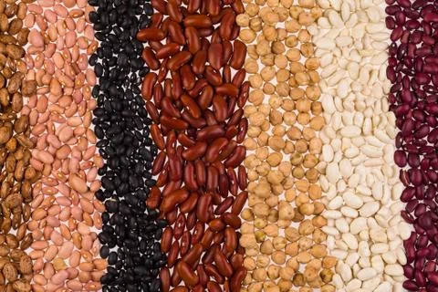 Assorted beans Stock Photos