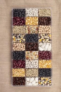 Assorted beans Stock Photos