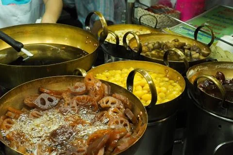 Assorted Beans in Syrup components Stock Photos