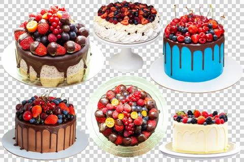 Assorted with berries Stock Photos