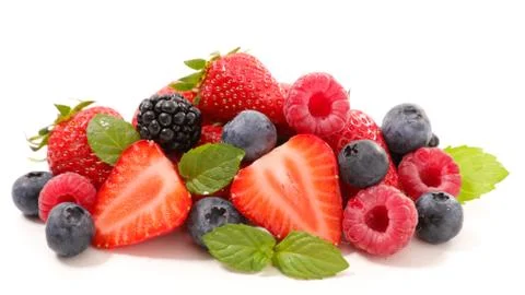 Assorted berry fruit Stock Photos