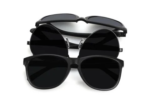 Assorted Black Sunglasses Stock Photos