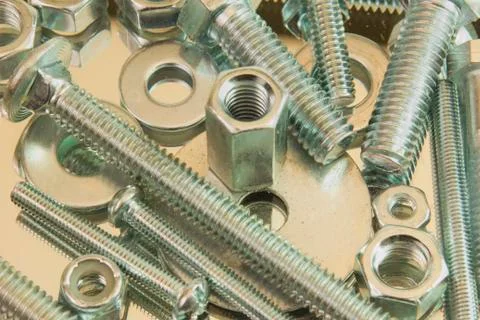 Assorted bolts Foto stock