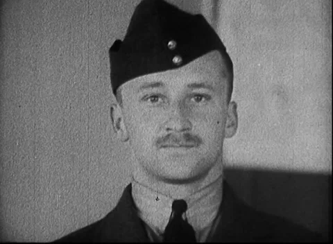 ASSORTED BOMBER PILOTS /TRAINING (1940's) Stock Footage 168919087
