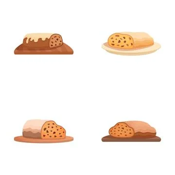 Assorted bread loaves set illustration Stock Illustration
