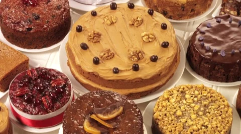 ASSORTED CAKES  IN CLOSE UP TRACKING SHOT  動画素材 62232655