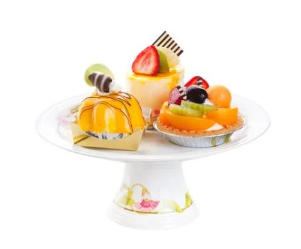 Assorted cakes Stock Photos