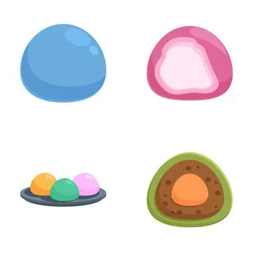 Assorted candy and sweets illustrations イラスト素材