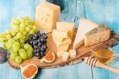 Assorted cheese Stock Photos