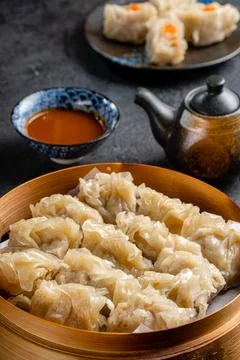 Assorted Chinese Dimsum Stock Photos