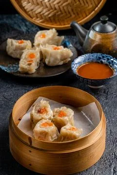 Assorted Chinese Dimsum Stock Photos