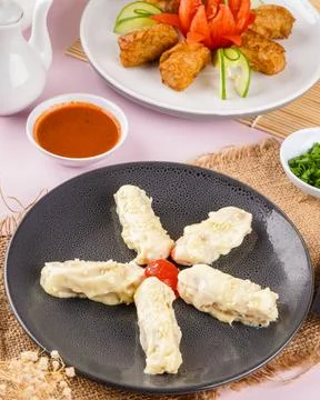 Assorted Chinese Dimsum Stock-Fotos