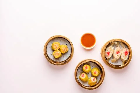 Assorted Chinese Dimsum Foto stock