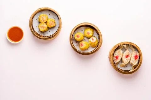 Assorted Chinese Dimsum Stock Photos