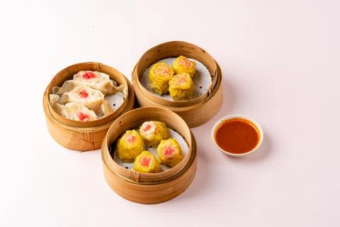 Assorted Chinese Dimsum Stock Photos