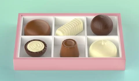 Assorted chocolate candies イラスト素材
