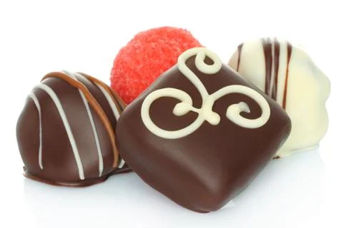 Assorted chocolate candies Stock Photos