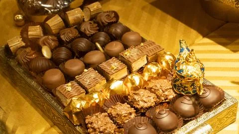 Assorted chocolate chocolates Stock Photos