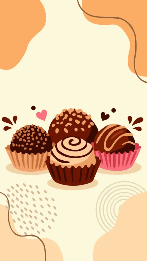 Assorted Chocolate Truffles and Sweet Confectionery Treats Dessert Animation Video stock 336477822