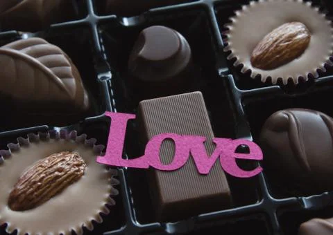 Assorted chocolates Stock Photos
