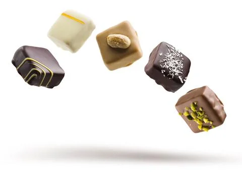 Assorted chocolates Foto stock
