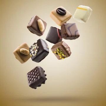 Assorted chocolates Stock Photos