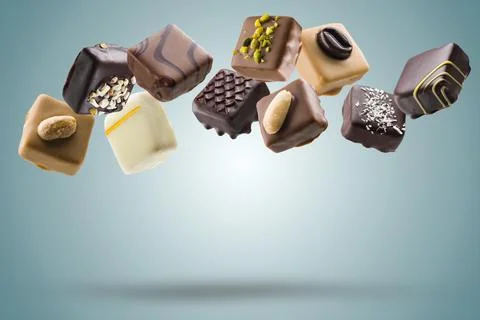 Assorted chocolates Stock Photos