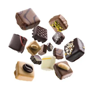 Assorted chocolates Foto stock