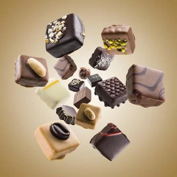 Assorted chocolates Stock Photos