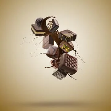 Assorted chocolates Stock Photos