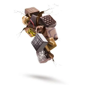 Assorted chocolates Foto stock