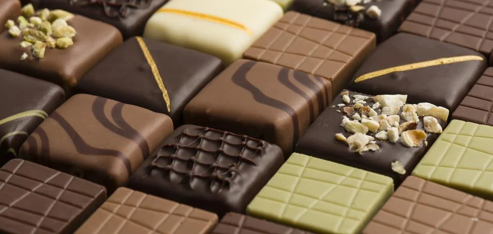 Assorted chocolates Stock Photos