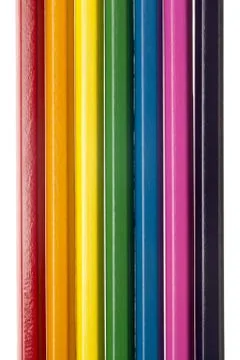 Assorted coloured pencil Stock Photos