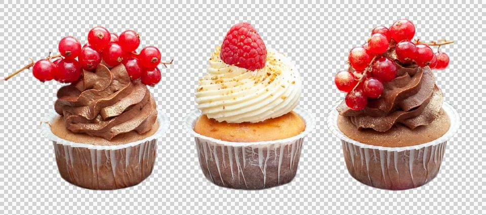 Assorted cupcakes Stock Photos