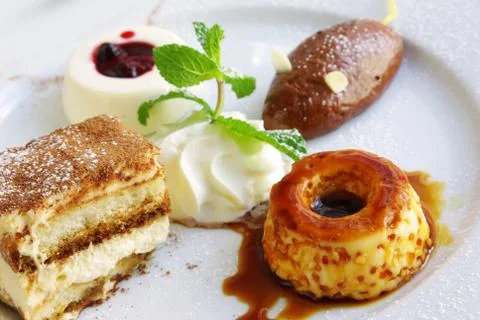 Assorted desserts Foto stock