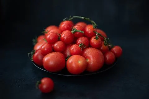 Assorted different varieties of tomato Stock Photos
