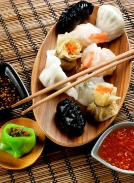 Assorted Dim Sum Stock Photos