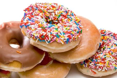 Assorted Doughnuts An assortment of fresh and delicious doughnuts Copyrigh... Stock Photos