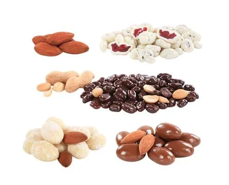 Assorted dried beans and nuts collection Stock Photos