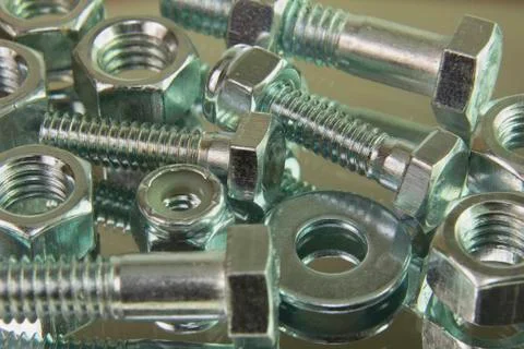 Assorted fasteners Stock Photos