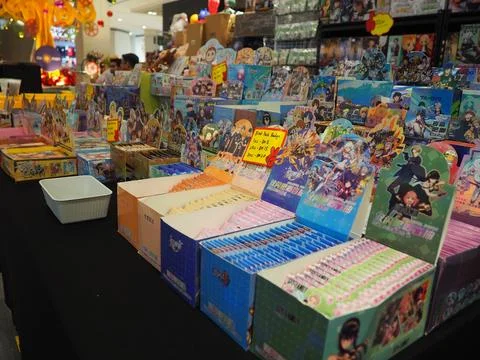 Assorted figures anime and action movie Stockfoto's