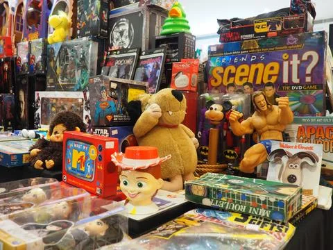 Assorted figures anime and action movie 写真素材