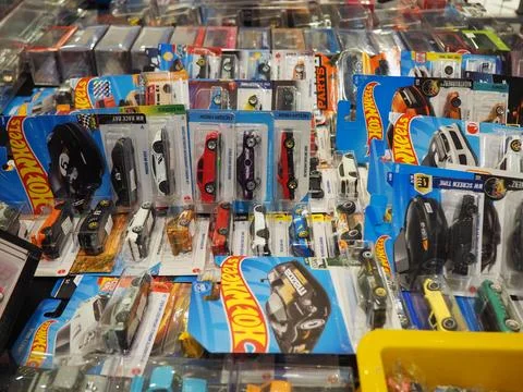Assorted figures anime and action movie Stock Photos
