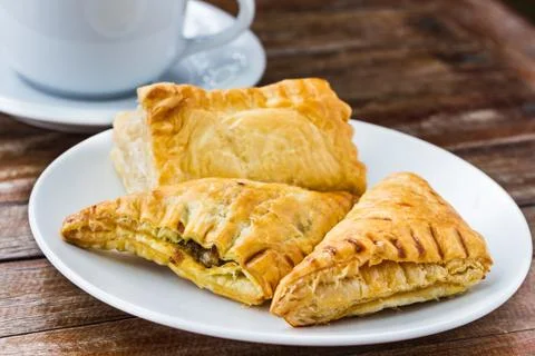 Assorted flavour pie Stock Photos