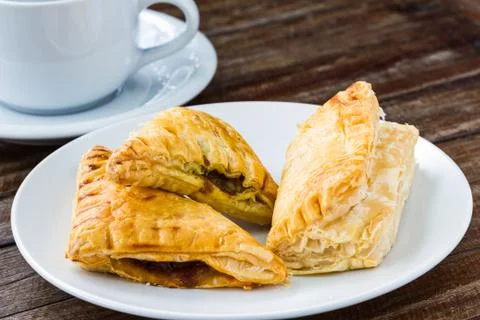 Assorted flavour pie Stock Photos
